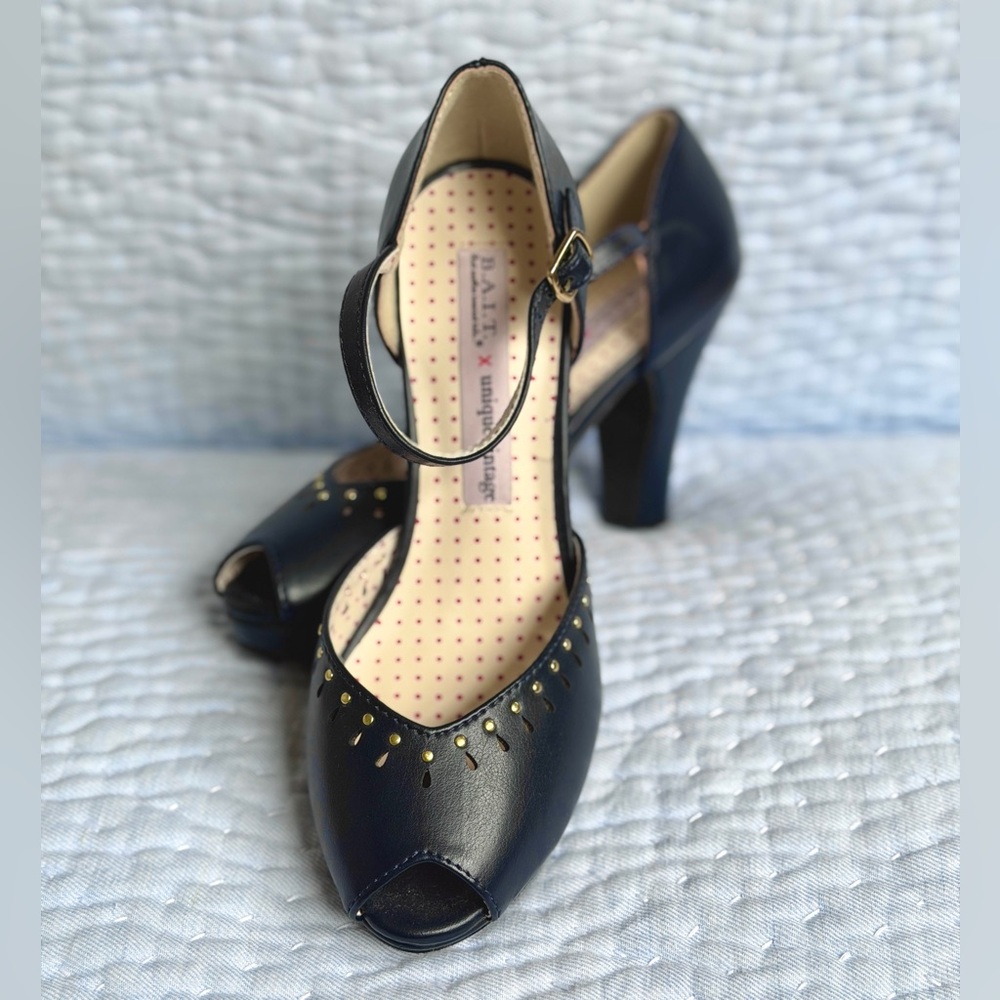 B.A.I.T. Footwear - Navy Letty Heels